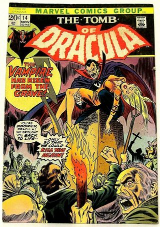 " The Tomb Of Dracula " 14 (nov,  1973,  Marvel) F.  Gene Colan Art