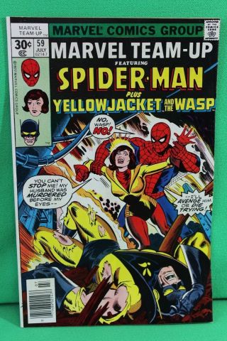 Marvel Team - Up 59 Spider - Man Yellow Jacket Wasp Comic Comics Vf