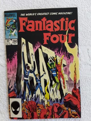 Fantastic Four 280 (jul 1985,  Marvel) Variant Nm -