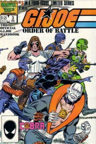 G.  I.  Joe Order Of Battle 3 In Near.  Marvel Comics [ R3]