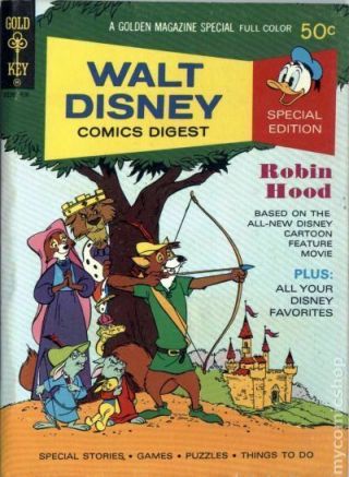 Walt Disney Comics Digest (gold Key) 47 1974 Fn 6.  0 Stock Image