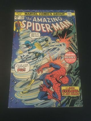 Spider - Man 143 (4/75 Marvel) 1st App Of Cyclone John Romita Cover Vg/fn