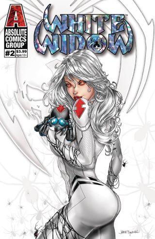 White Widow 2 Tyndall Foil Cover Red Giant Entertainment Comics