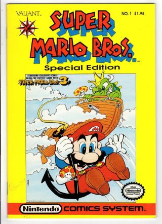 Mario Bros.  Special Edition 1 Acclaim Valiant 1990 Nintnedo Comics System