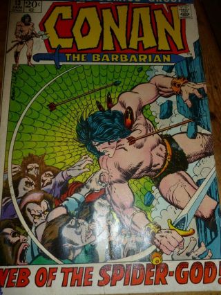 Marvel Conan The Barbarian 13 (vg) Mid Grade - Barry Smith Great Art Work