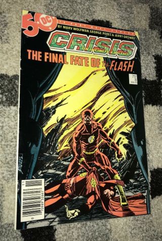 Crisis On Infinite Earths 8 Comic Book Final Fate Of Flash Dc Nov 85 Vg