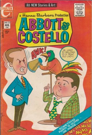 Abbott & Costello 22 Charlton Comics 1971 Vg -