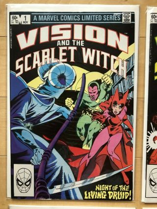 Vision and the Scarlet Witch 1 - 4 (1982) Limited Series Complete Set 2
