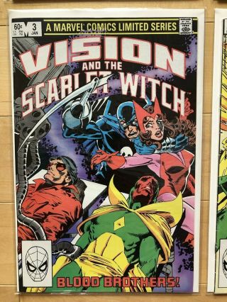 Vision and the Scarlet Witch 1 - 4 (1982) Limited Series Complete Set 4