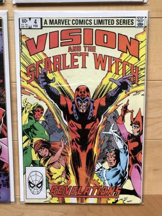 Vision and the Scarlet Witch 1 - 4 (1982) Limited Series Complete Set 5