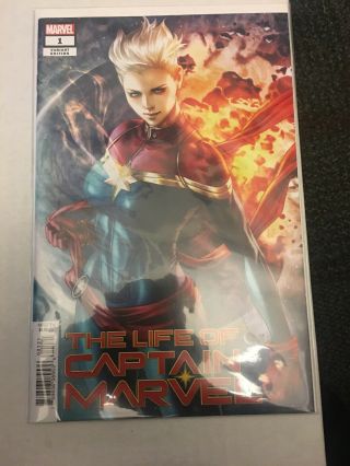 Life Of Captain Marvel 1 Artgerm Variant 1st Print Nm