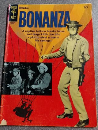 Bonanza 15 Tv Photo Cover Hoss Little Joe Ben Adam Gold Key Comics 10036 - 508a