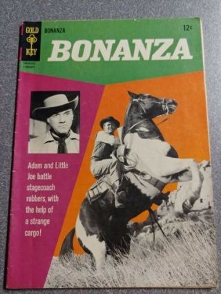 Bonanza 18 Tv Photo Cover Hoss Little Joe Ben Adam Gold Key Comics 10036 - 602a