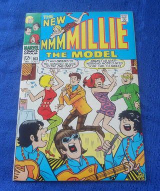 Marvel Silver Age Millie The Model 163 Humor Romance Teen Comic Book 1968