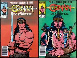 Conan The Destroyer 1 & 2 Complete Marvel 1995