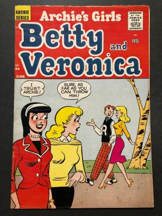 Archie’s Girls Betty And Veronica 54 (jun 1960,  Archie Comics) Vintage Series