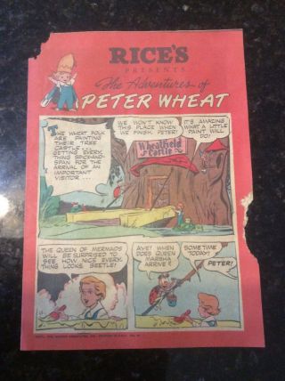 Rice’s Presents The Adventures Of Peter Wheat Number 48.  1953