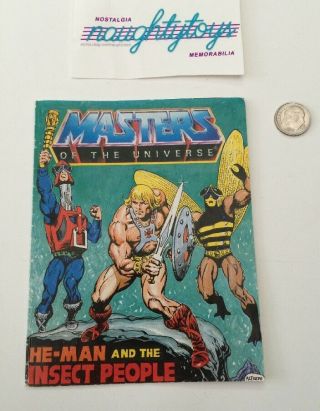 1983 Mattel He Man Masters Of The Universe Mini Comic He Man & The Insect People
