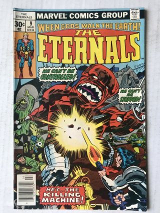 The Eternals 9 March 1977 Marvel Collectors Vintage First Appearance Sprite