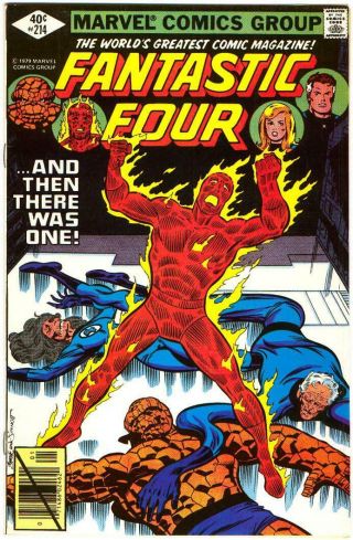 Fantastic Four 214 Vf,  8.  5 Skrulls John Byrne Sinnott Marvel Bronze Age 1979 Bin