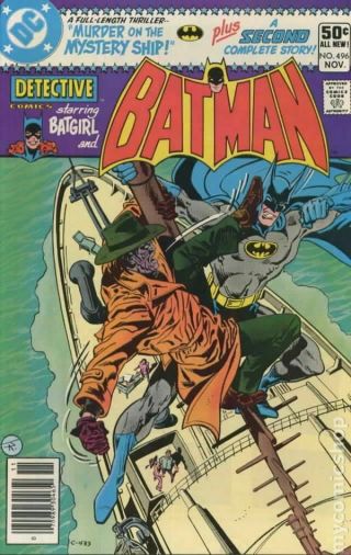 Detective Comics (1st Series) 496 1980 Vg/fn 5.  0 Stock Image Low Grade