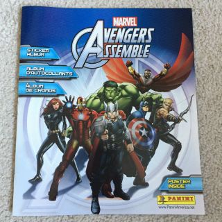 Marvel Avengers Assemble Sticker Album & Poster Sdcc San Diego Comic Con