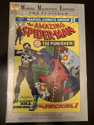 Marvel Milestone Edition Spider - Man 129 Reprint 1st Punisher