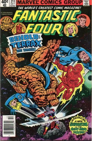 Fantastic Four 211 1979 1st Appearance Of Terrax The Tamer.  99