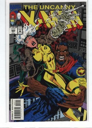 Uncanny X - Men 305 Chris Claremont Bishop Storm Rogue 9.  6