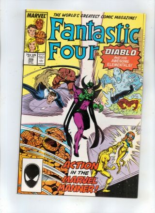 Fantastic Four No 306 Diablo And His Awesome Elementals In The Marvel Rage