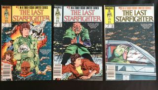 The Last Starfighter 1 - 3 (1984) Complete Set - Marvel Comic Books (vf)