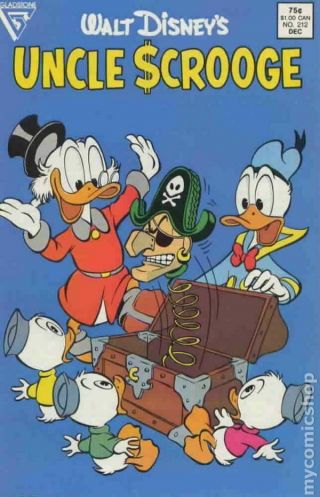 Uncle Scrooge (dell/gold Key/gladstone/gemstone) 212 1986 Vf Stock Image