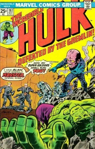Incredible Hulk (1st Series) 187 1975 Fn Stock Image