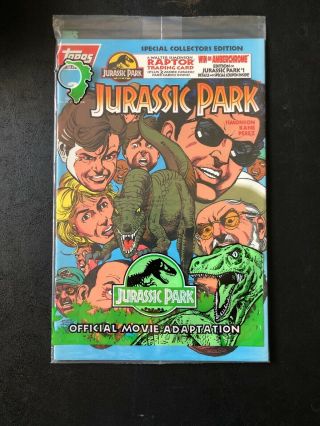 1993 Jurassic Park Issue 2 Special Collectors Edition.  Orig.  Bag,  Card