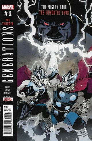 Generations The Mighty Thor The Unworthy Thor Comic Issue 1 Modern Age 2017