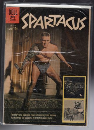 Four Color 1139 Spartacus Movie Classic 1960 Kirk Douglas Cover