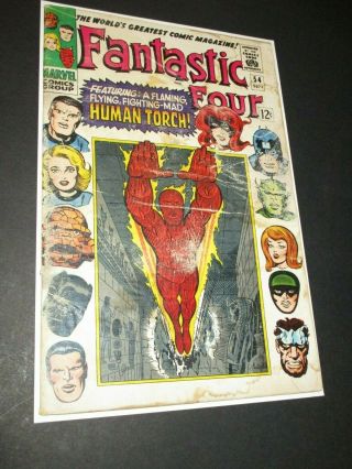 Fantastic Four 54 1966 1st Appearance Prester John,  Black Panther Marvel Kirby