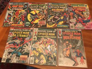 Marvel Team Up 35 37 45 47 50 59 117 Spider - Man Dr Strange Wolverine Vol.  1