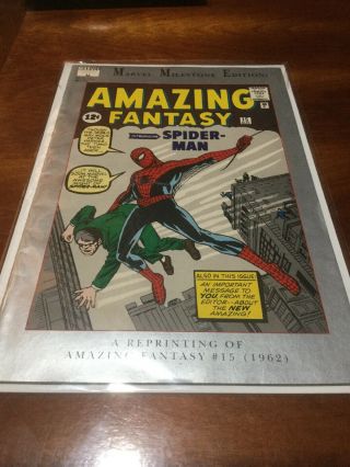 Marvel Milestone Edition Fantasy 15 Spider - Man First App Reprint 1992