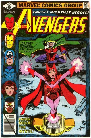 Avengers 186 Scarlet Witch Iron Man Vision John Byrne Marvel Bronze Age 1979 Bin