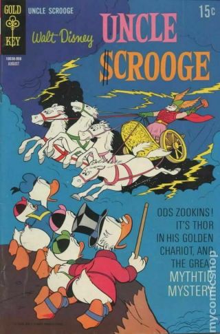 Uncle Scrooge (dell/gold Key/gladstone/gemstone) 82 1969 Vg - 3.  5 Stock Image