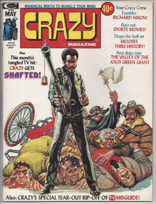 Crazy 4 (may 1974,  Marvel) Media Parody Issue [shaft,  Tv Guide,  Radio Pgms] Vf