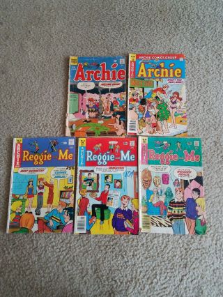 Set Of 5 Archie Comics 218 284 Reggie And Me 70 93 96 1970 