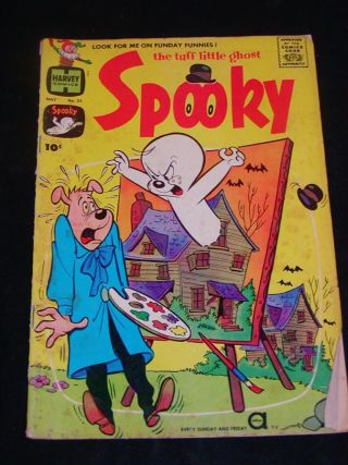 Vintage Comic Book - " Spooky The Tuff Little Ghost " May 1961,  No.  55,  By Harvey