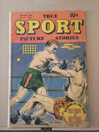 True Sports Picture Stories V.  5 2 Louis Ravielli Boxing Cover Rd1376