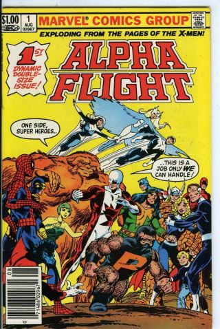 Alpha Flight 1 (aug 1983) Nm 9.  4 Marvel John Byrne