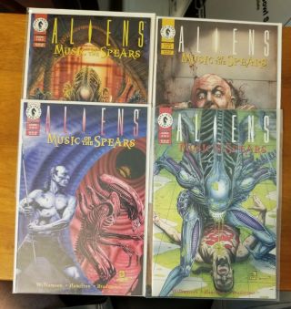 Aliens : Music Of The Spears 1 - 4,  1 2 3 4 Dark Horse 1994 Full Series