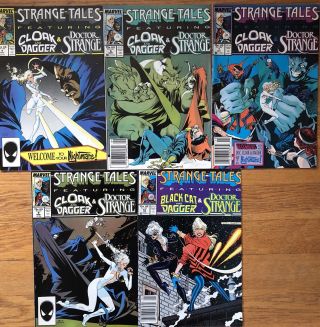 Strange Tales Vol.  2 S 4 6 7 8 10 Fn - Vf Cloak And Dagger Dr.  Strange