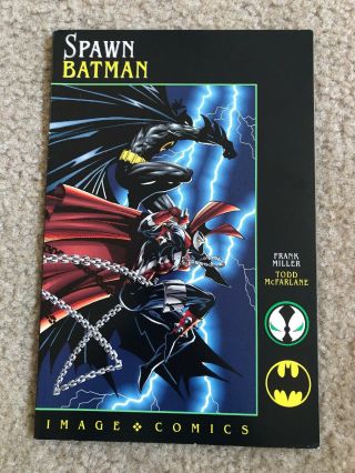 Spawn Batman 1 Mcfarlane Image Comic Book Upc Newsstand Variant