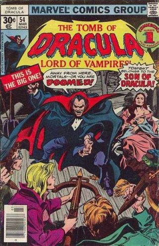 Tomb Of Dracula (1972 Series) 54 In Fine Minus.  Marvel Comics [ Y7]